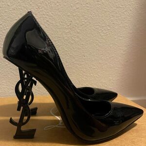 YSL Saint Laurent Opyum Patent Leather Pumps heels
